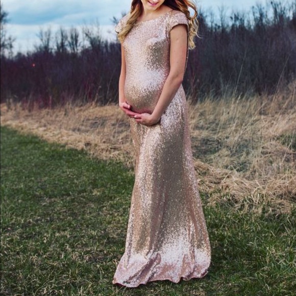 Gold sequins long dress✨ - Picture 5 of 10